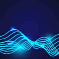 Free vector blue wavy background