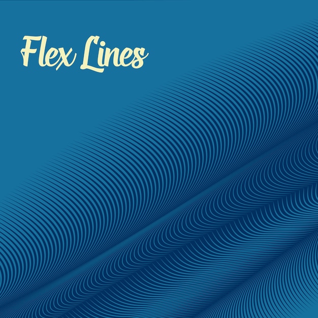 Free vector blue wavy lines background