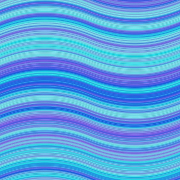 Blue wavy psychedelic background Free Vector