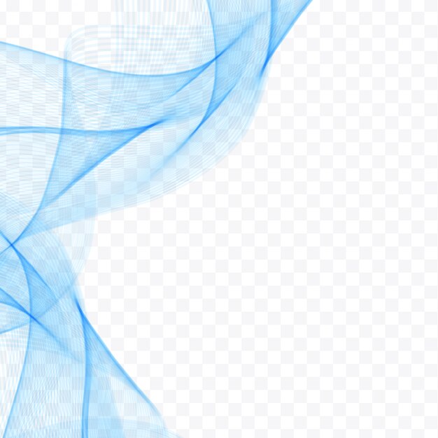 Blue wavy shape background