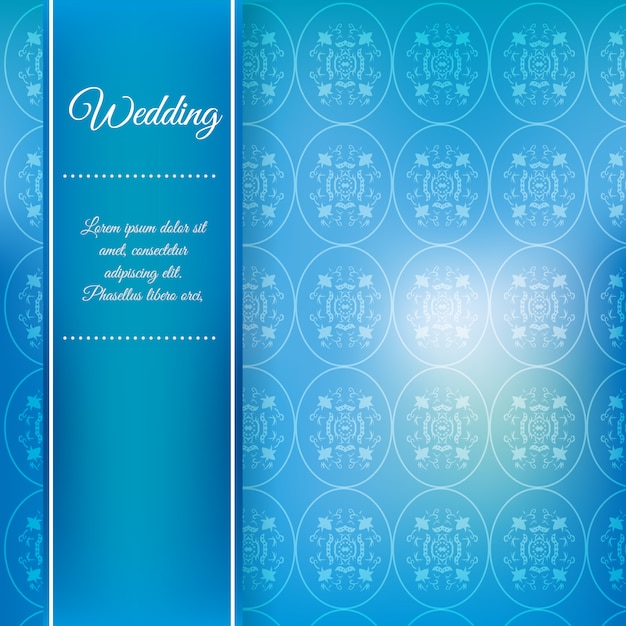 Blue wedding background