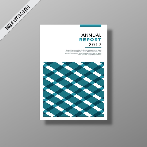 Free vector blue and white annual report