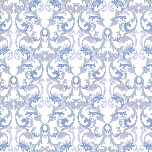 Blue and white ornamental background