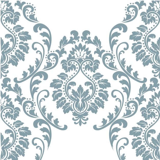 Blue and white ornamental pattern background