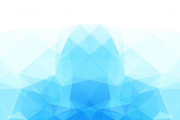 Blue White Polygonal Mosaic Background