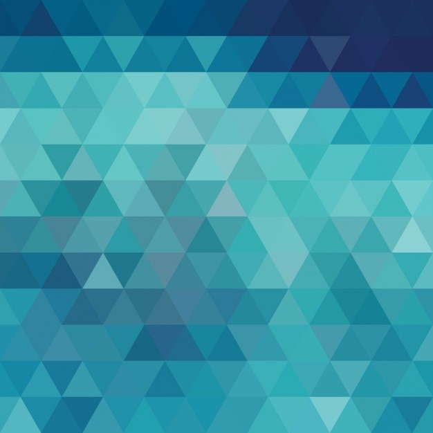 Blue with triangular shapes background design