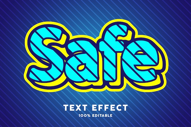 Download Free Blue And Yellow Pop Art Style Text Effect Premium Vector Use our free logo maker to create a logo and build your brand. Put your logo on business cards, promotional products, or your website for brand visibility.