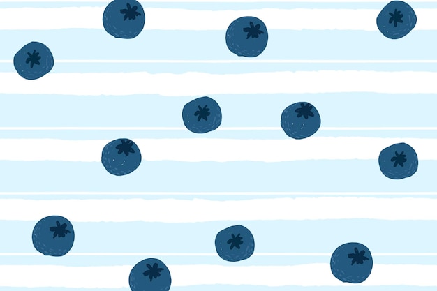 Free vector blueberry background desktop wallpaper, cute vector