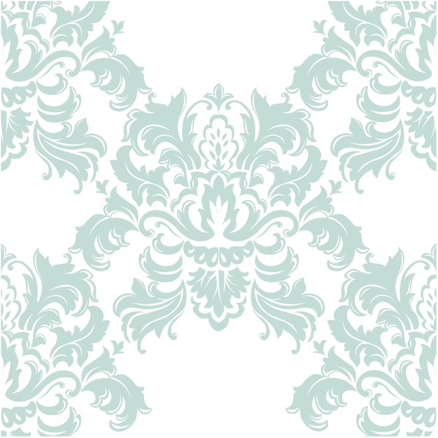 Free vector bluen and white ornamental pattern background