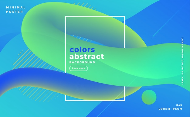 Free vector bluish abstract fluid loop banner