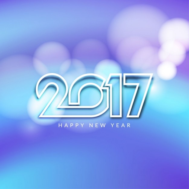 Free vector blur background for new year