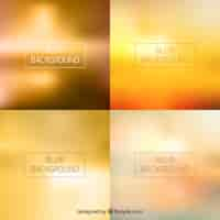 Vettore gratuito blur backgrounds collection