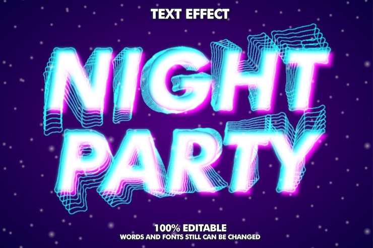 Free Vector blur glitch text effect