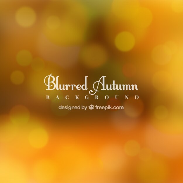 blurred autumn background with bokeh effect