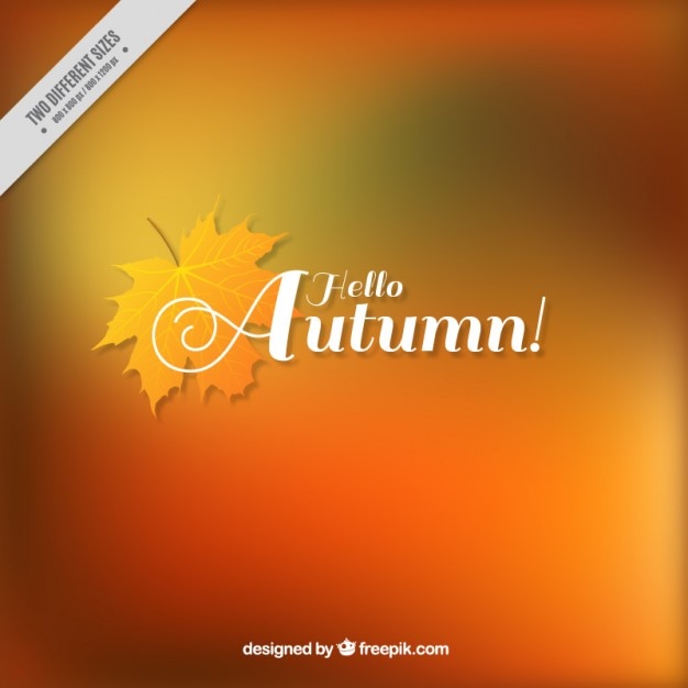 Free vector blurred background autumn