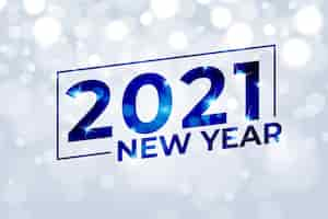 Free vector blurred background  new year 2021