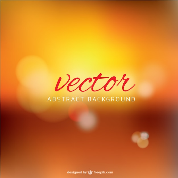 Free vector blurred background in orange tones