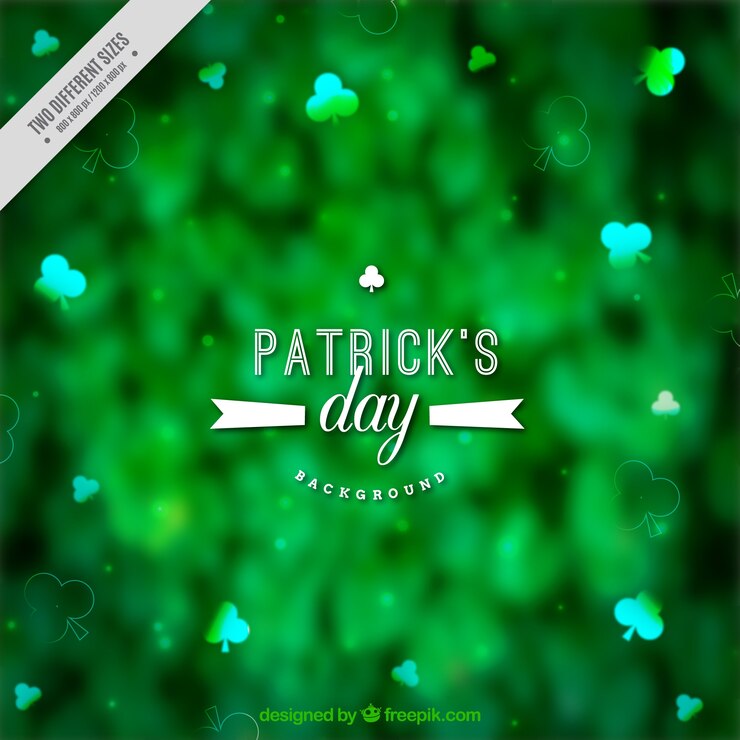 मुफ़्त वेक्टर blurred background for st patrick's day