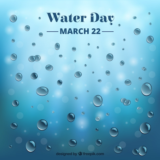 Free vector blurred background of water droplets