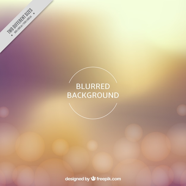 Free vector blurred background with bokeh effect