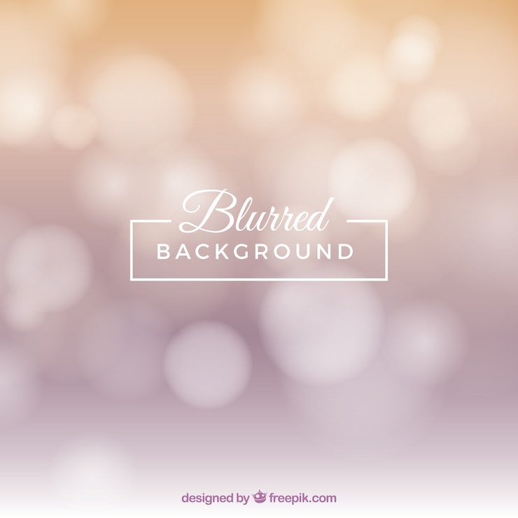 Free Vector blurred background with bokeh effect