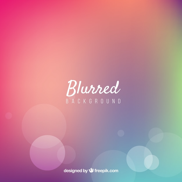 Free vector blurred background with bright color