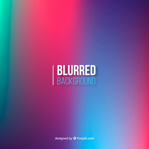 Free vector blurred background with gradient colors