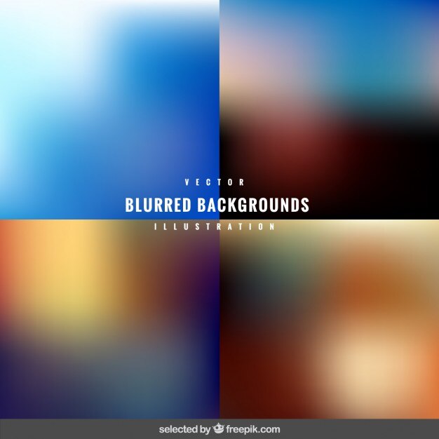 Free Vector blurred backgrounds collection