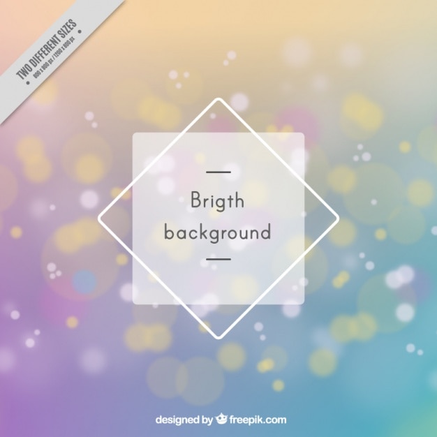 Free vector blurred bokeh background bright