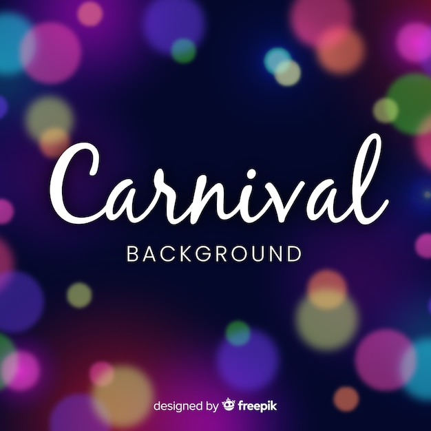 Free vector blurred carnival background