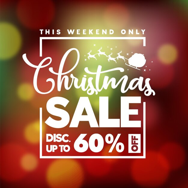 Blurred christmas sale