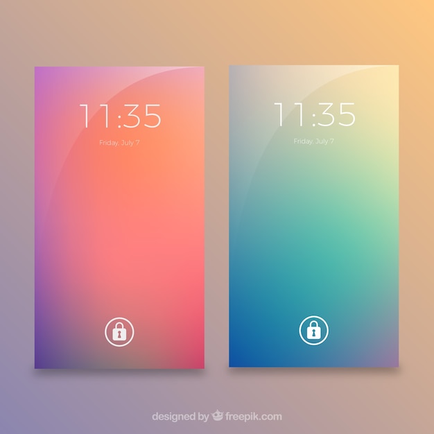 Blurred colors wallpapers for mobile