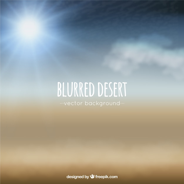 Desert blurred