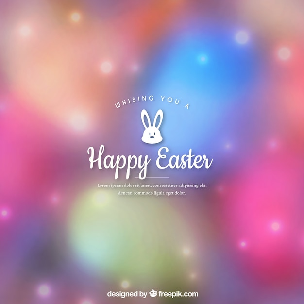 Free vector blurred easter background