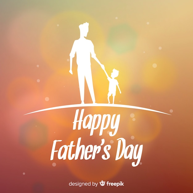 Blurred father's day background