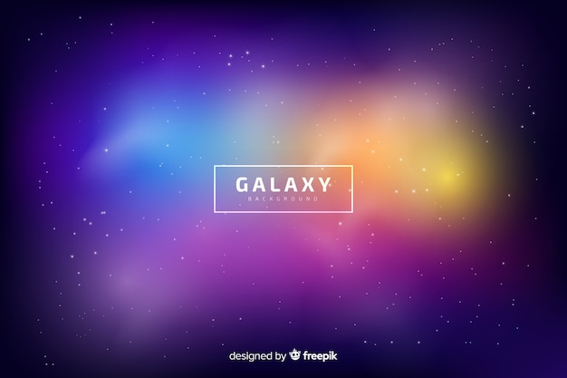 Free vector blurred galaxy background