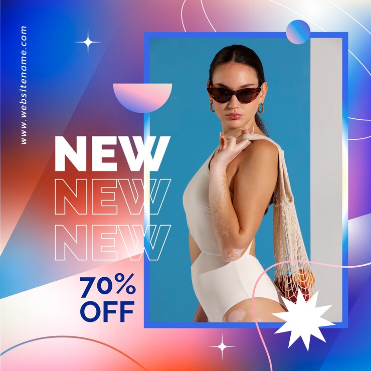 Free Vector blurred gradient sale template design
