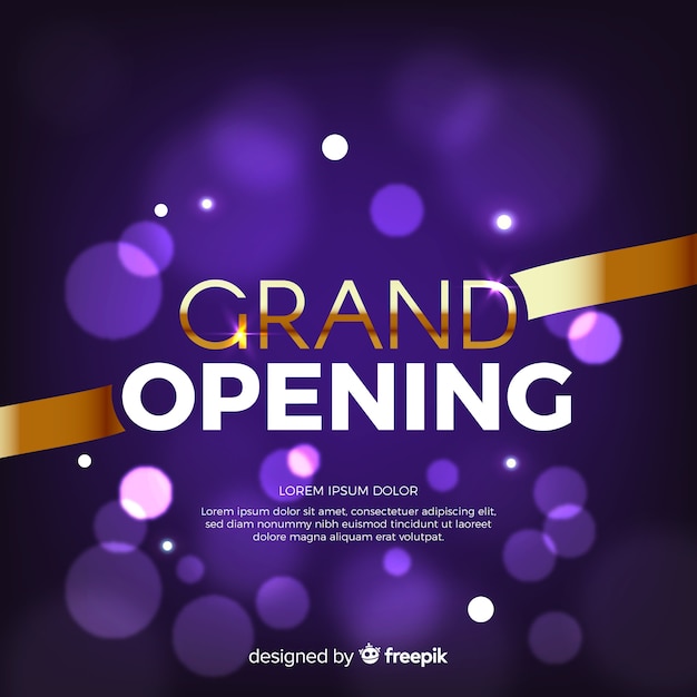 Free vector blurred grand opening background