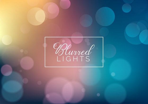 Free vector blurred lights background