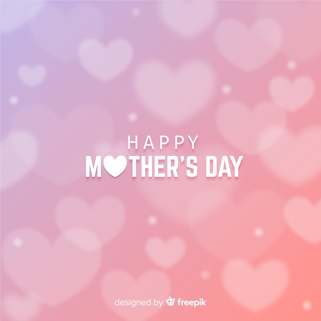 Free vector blurred mother's day background