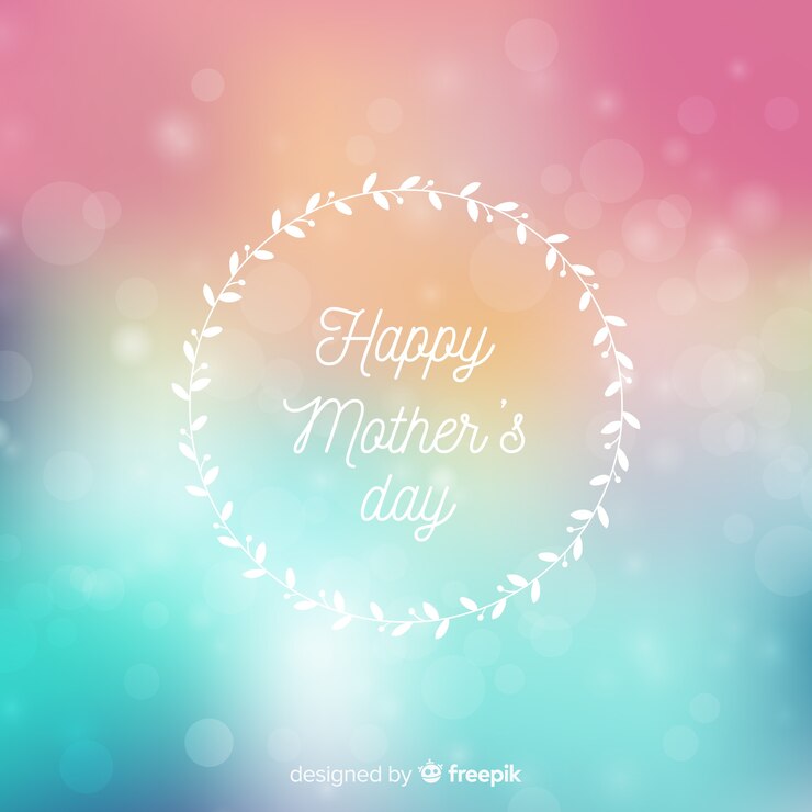 Free Vector blurred mother's day background