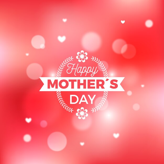 Blurred mother's day concept