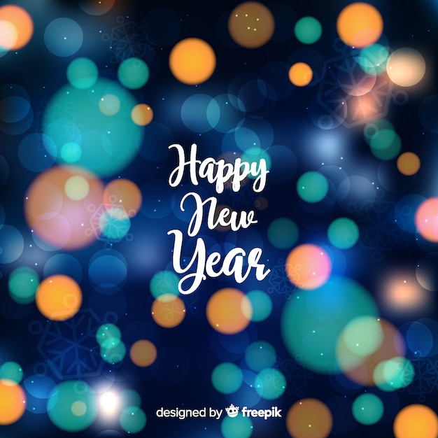 Free vector blurred new year 2019 background