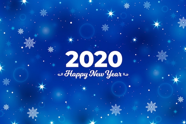 Free vector blurred new year 2020 background