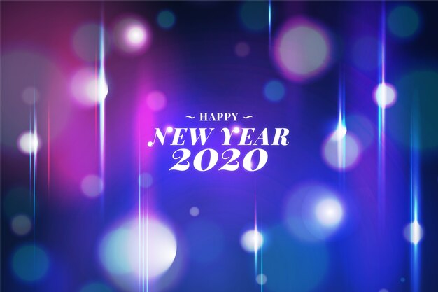 새 해 2020 배경을 흐리게