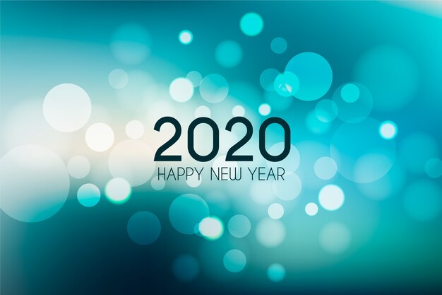 Blurred new year 2020 background