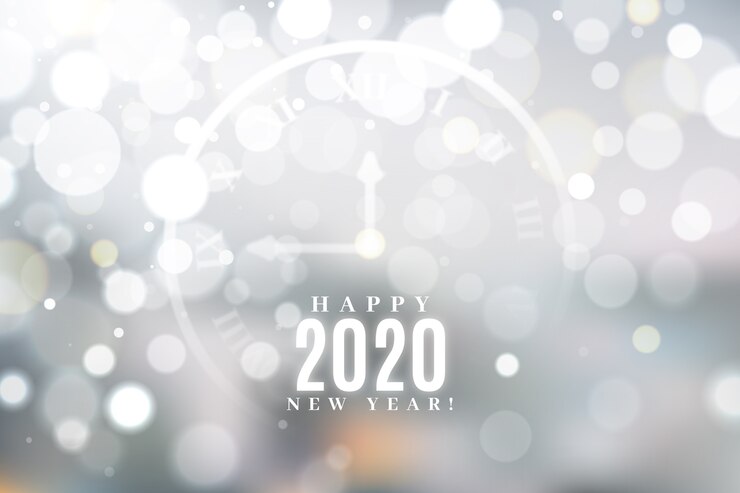 Бесплатный Вектор размытый фон новый год 2020