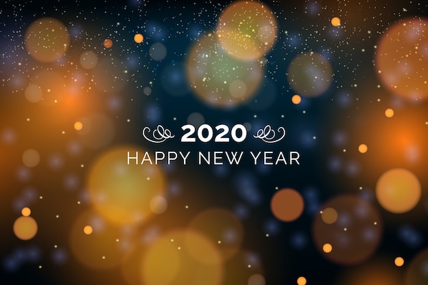 Blurred new year 2020 background