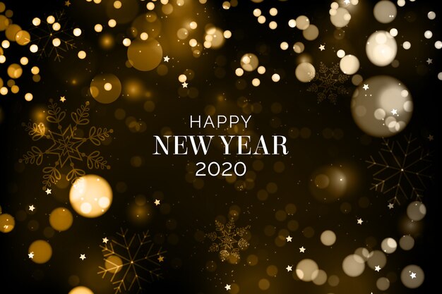 Blurred new year 2020 background