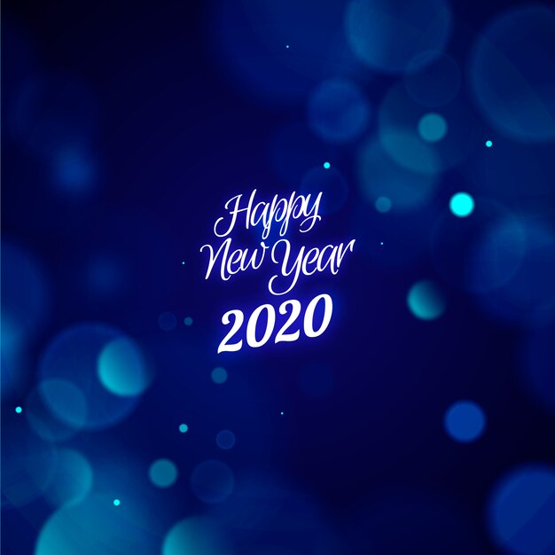 Blurred new year 2020 wallpaper